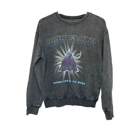 Pink Floyd Women's Sweatshirt Oversized Small Gray Mineral Wash Graphic - Picture 1 of 6